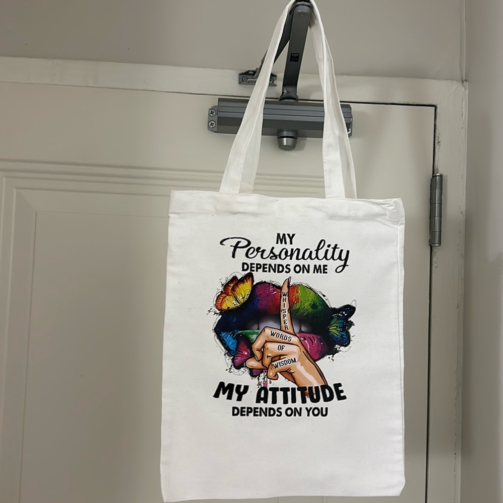 Custom-made canvas tote bag